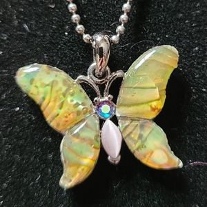 Butterfly necklace.